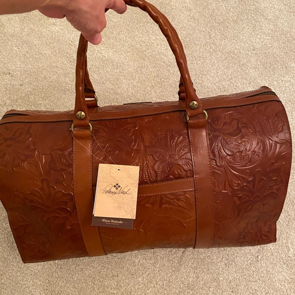 patricia nash leather duffle